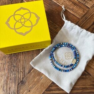 Kendra Scott Reece Wrap Bracelet in Blue Mix and Gold